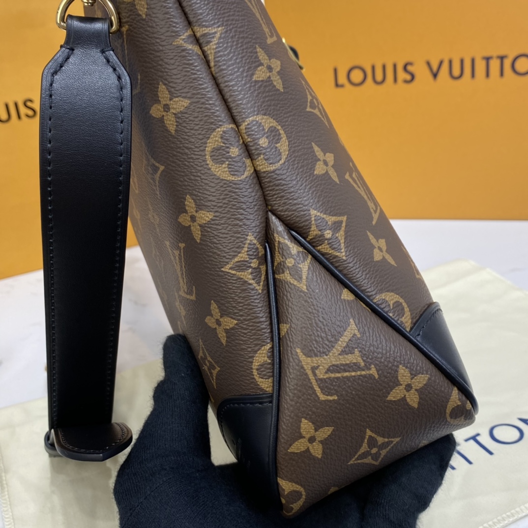 Louis Vuitton ODEON MM Handbag Monogram M45352 Black